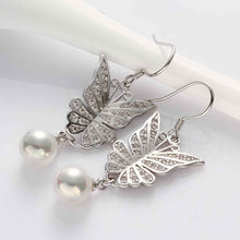 jewelry butterfly beads earrings 18k gp zircon earing brincos 021 J4U66