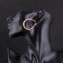 jewelry casual hoop earrings 18k gp zircon earing brincos 032 J4U66