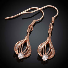 jewelry lantern earrings 18k gp zircon earing brincos 010 J4U66