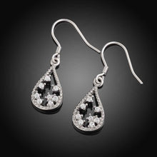 jewelry star in water earrings 18k gp zircon earing brincos 027 J4U66