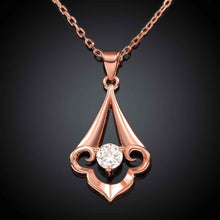 collares pendants 18k gp zircon insets crown chunky patek necklace skgn055 J4U66