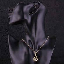 collares pendants 18k gp zircon insets crown chunky patek necklace skgn055 J4U66