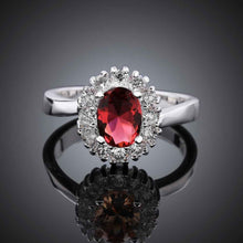 silver plated stamp ellipse stone crystal rings the lord of rings silver plated ring smtr4 J4U66