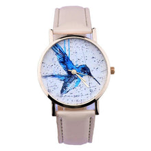 100% brand and .Women Men Band Analog Quartz Business Fashionable charming Birds Wrist Watch For A/B Styles J4U66