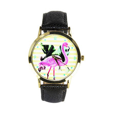 100% brand and .Women Men Band Analog Quartz Business Fashionable charming Birds Wrist Watch For A/B Styles J4U66