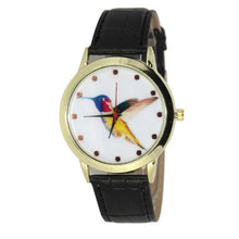 100% brand and .Women Men Band Analog Quartz Business Fashionable charming Birds Wrist Watch For A/B Styles J4U66