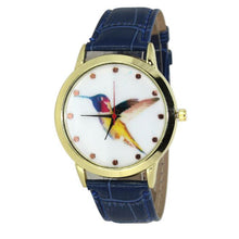 100% brand and .Women Men Band Analog Quartz Business Fashionable charming Birds Wrist Watch For A/B Styles J4U66