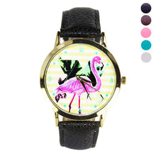 100% brand and .Women Men Band Analog Quartz Business Fashionable charming Birds Wrist Watch For A/B Styles J4U66