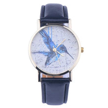 100% brand and .Women Men Band Analog Quartz Business Fashionable charming Birds Wrist Watch For A/B Styles J4U66
