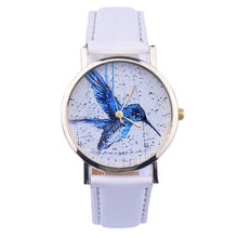 100% brand and .Women Men Band Analog Quartz Business Fashionable charming Birds Wrist Watch For A/B Styles J4U66
