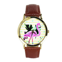 100% brand and .Women Men Band Analog Quartz Business Fashionable charming Birds Wrist Watch For A/B Styles J4U66