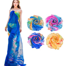 180*110cm Bohemia Flower Decoration Sick Scarf Women Outdoor Sunscreen Shawl Scarves Bikini Joker Beach Towel J4U66