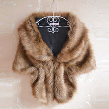 Fashion Trendy Elegant Bridal Wedding Imitation Fox Faux Fur Long Shawl Stole Wrap Shrug all-match scarf J4U66