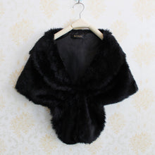 Fashion Trendy Elegant Bridal Wedding Imitation Fox Faux Fur Long Shawl Stole Wrap Shrug all-match scarf J4U66