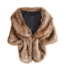 Fashion Trendy Elegant Bridal Wedding Imitation Fox Faux Fur Long Shawl Stole Wrap Shrug all-match scarf J4U66
