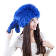 Fashion Colorful Warm Tail Beanie Beret Cap Women Imitation Faux Fur Ear Hat Bomber Hats for Girls  J4U66