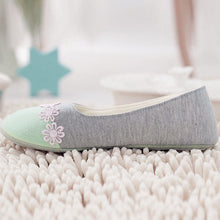 plus size 35-40 mokingtop Women Home Slippers Spliced Warm Pregnant Women Shoes Ladies Yoga Ballet Flat Shoes J4U66