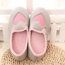 plus size 36-39 mokingtop Women Home Slippers Spliced Heart Warm Pregnant Women Shoes Ladies Yoga Ballet Flat Shoes J4U66