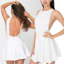 American Vintage High Waist Sexy Thin Strap Halter A-line Sleeveless Dress J4U66