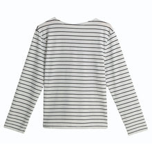 t-shirts women striped tie tops v neck lace up long sleeves pullovercasual top shirt white camisas femininas J4U66