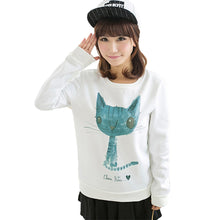 hoody women sweatshirt print long sleeve women hoodie casual loose pullover blusas tops J4U66
