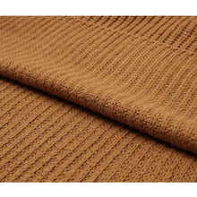 women knitted sweater vertical stripes long pullover knitting dip hem o neck loose warm tops J4U66