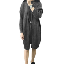 sweater women cardigans knitted cardigan two piece sweater set grey light grey khaki J4U66