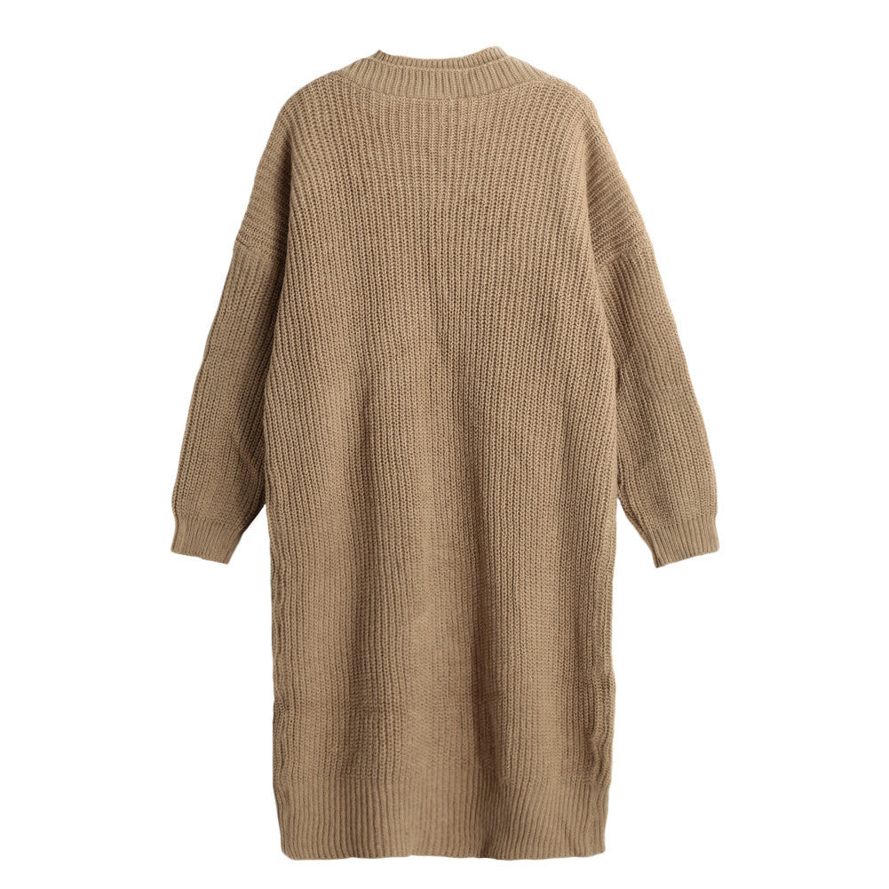 sweater women cardigans knitted cardigan two piece sweater set grey light grey khaki J4U66
