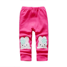 baby girls kids skinny pants cute elephant rabbit bowknot print stretchy children warm leggings J4U66