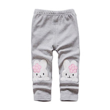 baby girls kids skinny pants cute elephant rabbit bowknot print stretchy children warm leggings J4U66