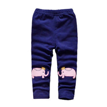 Toddler Baby Girls Kids Skinny Pants Cute Elephant Rabbit Bowknot Print Stretchy Children Warm Leggings J4U66