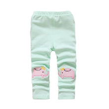 Toddler Baby Girls Kids Skinny Pants Cute Elephant Rabbit Bowknot Print Stretchy Children Warm Leggings J4U66