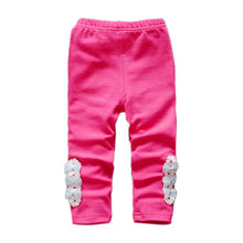 baby girls kids skinny pants cute elephant rabbit bowknot print stretchy children warm leggings J4U66