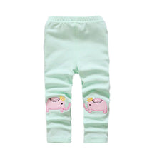 baby girls kids skinny pants cute elephant rabbit bowknot print stretchy children warm leggings J4U66