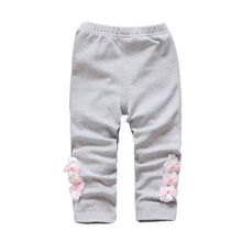 baby girls kids skinny pants cute elephant rabbit bowknot print stretchy children warm leggings J4U66