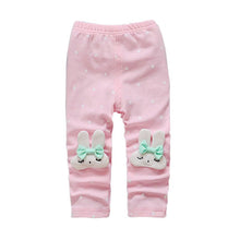 Toddler Baby Girls Kids Skinny Pants Cute Elephant Rabbit Bowknot Print Stretchy Children Warm Leggings J4U66