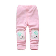 Toddler Baby Girls Kids Skinny Pants Cute Elephant Rabbit Bowknot Print Stretchy Children Warm Leggings J4U66