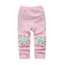 baby girls kids skinny pants cute elephant rabbit bowknot print stretchy children warm leggings J4U66