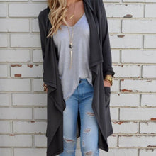 Women Long Sleeve Knitted Cardigan Loose Sweater Outwear Jacket Coat Sweater Tops Trench J4U66