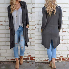 Women Long Sleeve Knitted Cardigan Loose Sweater Outwear Jacket Coat Sweater Tops Trench J4U66