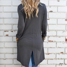 Women Long Sleeve Knitted Cardigan Loose Sweater Outwear Jacket Coat Sweater Tops Trench J4U66