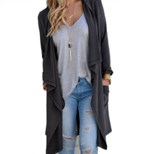 Women Long Sleeve Knitted Cardigan Loose Sweater Outwear Jacket Coat Sweater Tops Trench J4U66