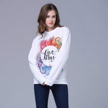 Women Plus Size hoodies Animal Flower printed Casual Sweatshirt Hoody Sudaderas Sweatshirt Pullovers J4U66