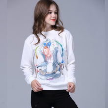 Women Plus Size hoodies Animal Flower printed Casual Sweatshirt Hoody Sudaderas Sweatshirt Pullovers J4U66