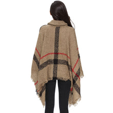 women tassel sweater batwing plaid fringed pullovers women tops poncho shawl cape pull femme sweter J4U66
