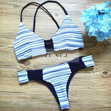 beach style bathing suit simple slim push up bikini sets fresh swimwear sexy top bottom swimsuit J4U66