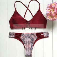 beach style bathing suit simple slim push up bikini sets fresh swimwear sexy top bottom swimsuit J4U66