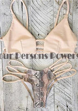 bikini brazilian sexy retro printing bandage leaf edge women swimwear bikini set wrap top bathing suits swim biquini J4U66