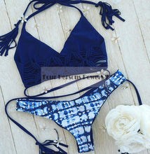 bikini brazilian sexy fimbriata bandage leaf edge beach swimwear leopard print swimsuit bathing suit maillot de bain c J4U66