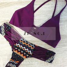 bikini sets women sexy multi color printing bikini set swimsuit swimwear push up bra halterc141 J4U66